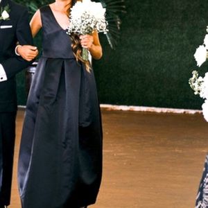 Jr bridesmaid / flower girl black dress
